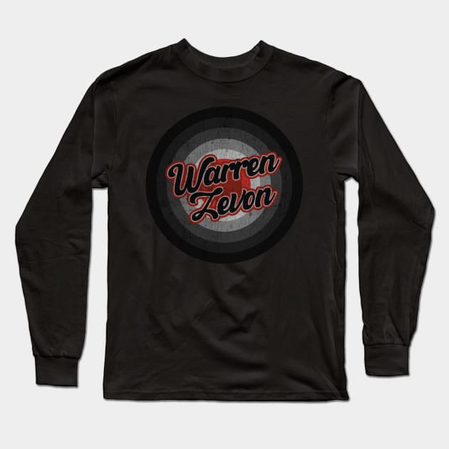 Warren Zevon _ Black Vintage Long Sleeve T-Shirt by duterme